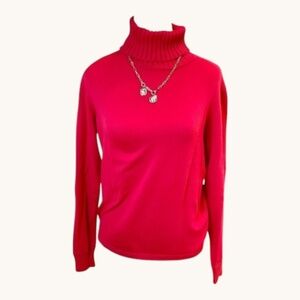 Worth Turtleneck Sweater Red Cotton (S)